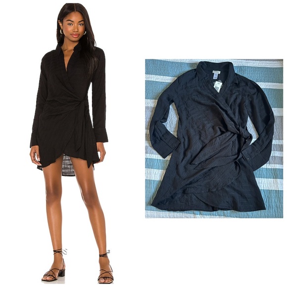 L*Space Daydream Tunic Swim Coverup Cream Black L Stripe